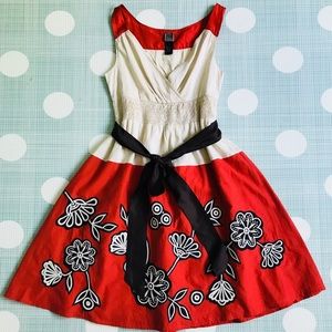 Cotton and silk dress by Lithe for Anthropologie